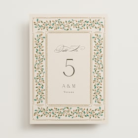 Table Numbers