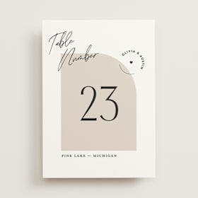 Table Numbers