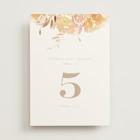 Table Numbers