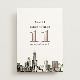 Table Numbers