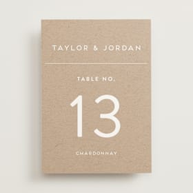 Table Numbers