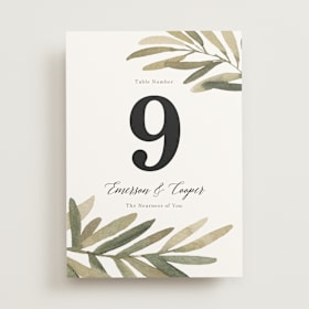 Table Numbers