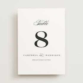Table Numbers