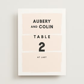Table Numbers