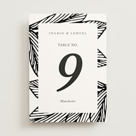 Table Numbers