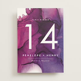 Table Numbers