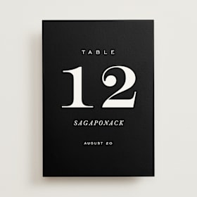 Table Numbers