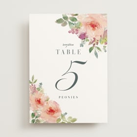 Table Numbers
