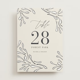 Table Numbers