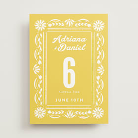 Table Numbers