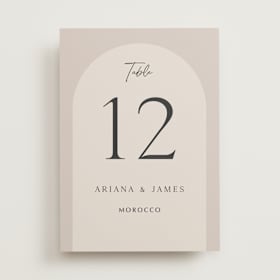 Table Numbers