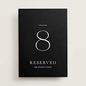 Table Numbers