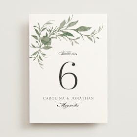 Table Numbers