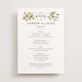 Wedding Programs