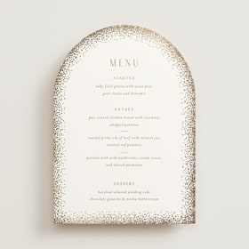 Foil-Pressed Menus