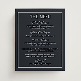 Menu Signs