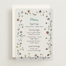 Vellum Menus