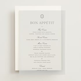 Vellum Menus