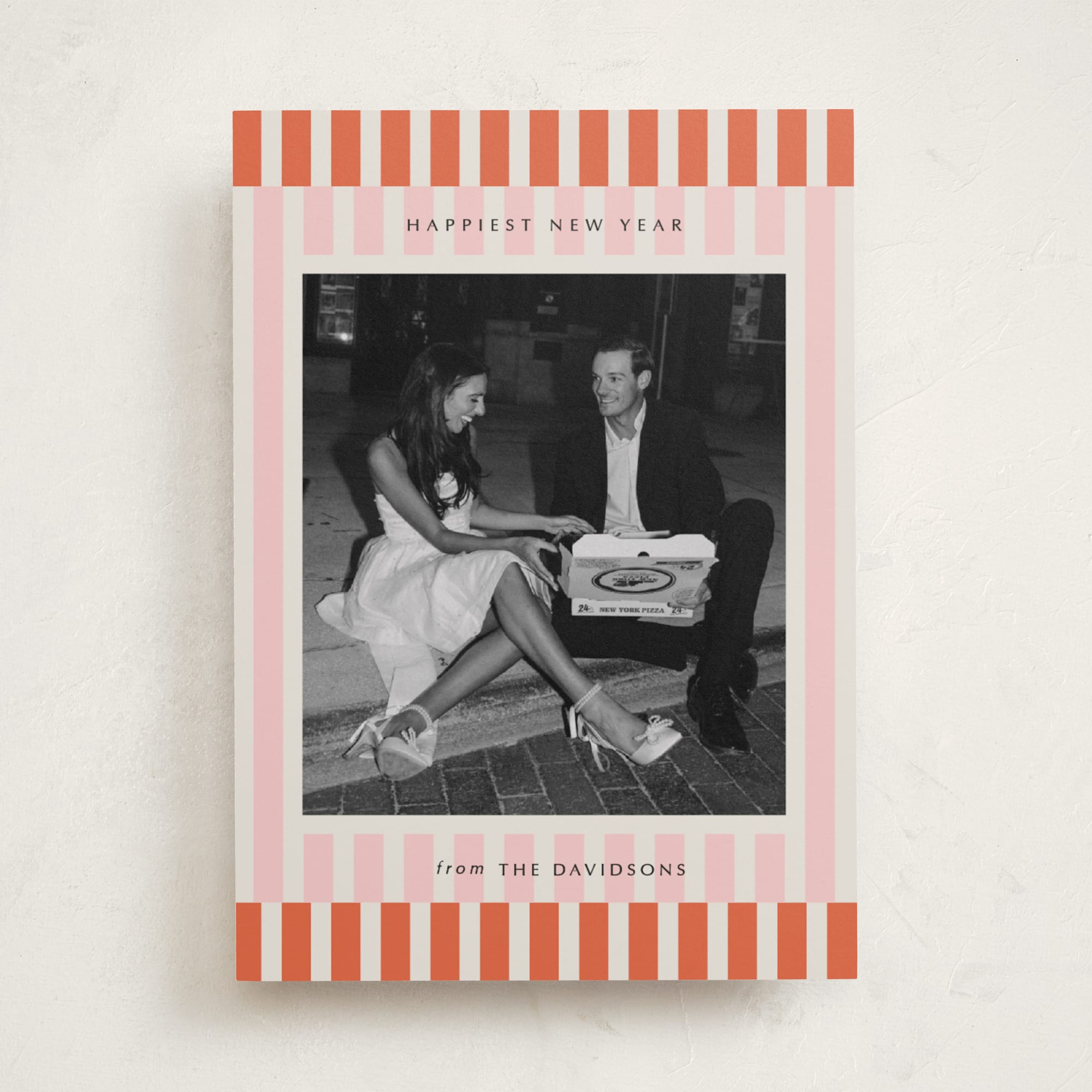 Modern double stripe frame by Jackie Crawford