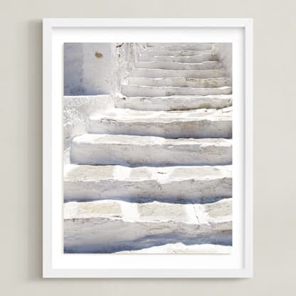 White stairs