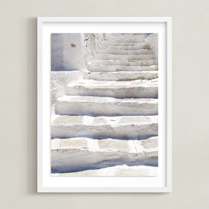 White stairs