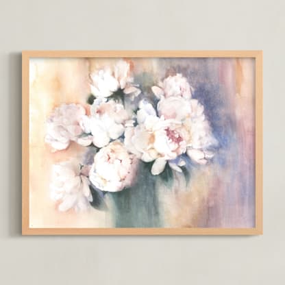 white peonies