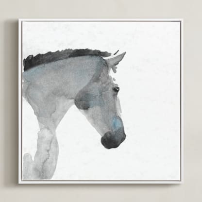 White Stallion in Profile