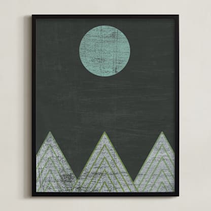 Blue Moon Over Mountains