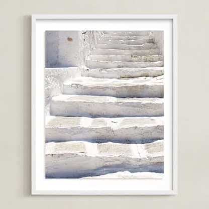 White stairs