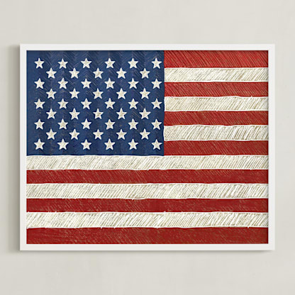 Rustic American Flag