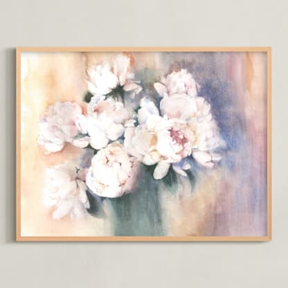 white peonies