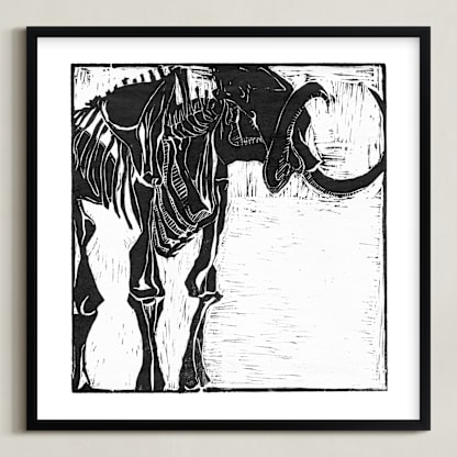 Dino Woodcut