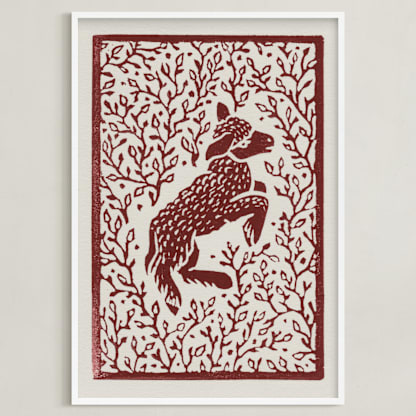 Lamb Linocut