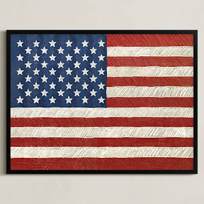 Rustic American Flag