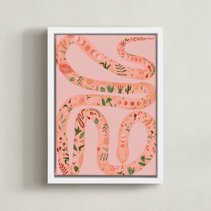 Folk Floral Snake