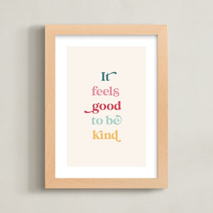 It feels good to be kind