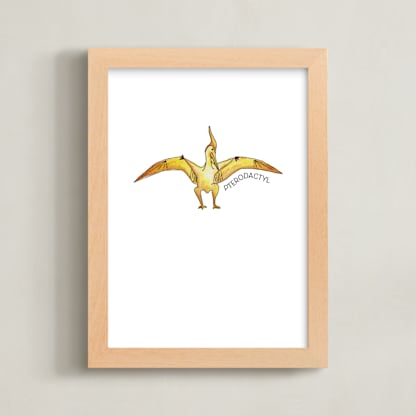 Watercolor Dino Party Pterodactyl