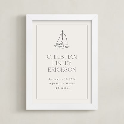 Baby's Boat: Custom Print
