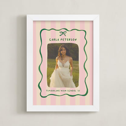 Whimsical Stripes: Portrait Framed Photo