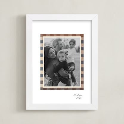 Textile Checks Frame: Portrait