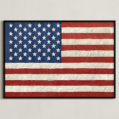 Rustic American Flag