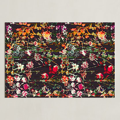 Painted midnight garden