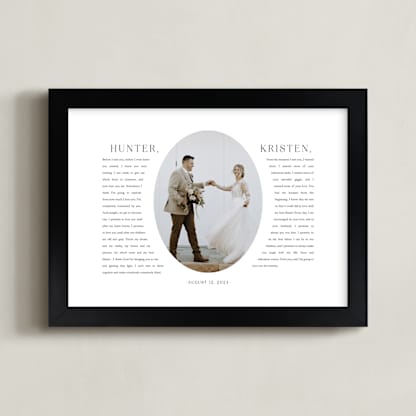 Our Vows: Framed Photo