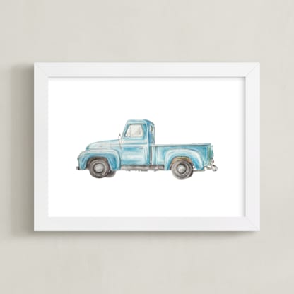 Vintage Turquoise Pickup Truck