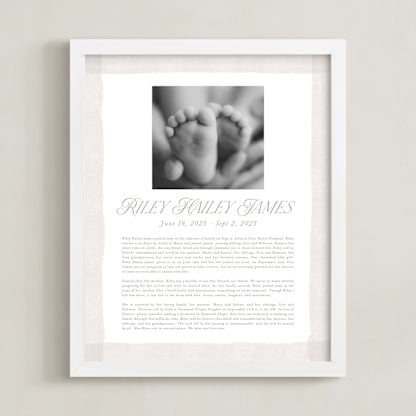 Brush Stroke Obituary Print