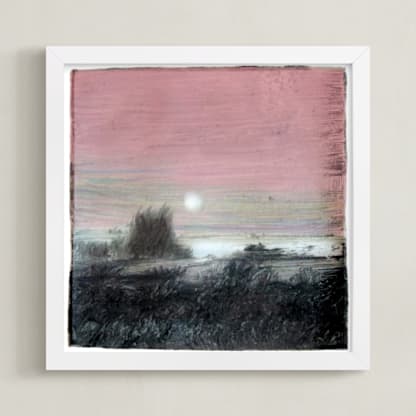 Moon over Henry's Lake