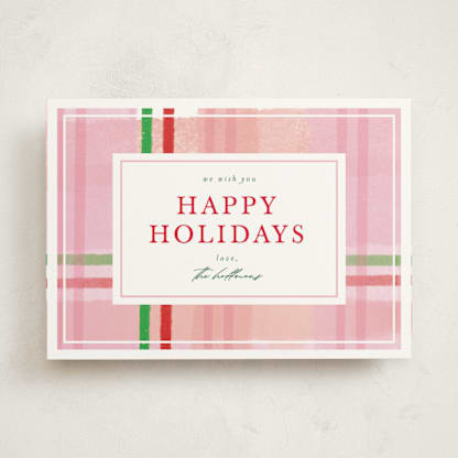 plaids in pink