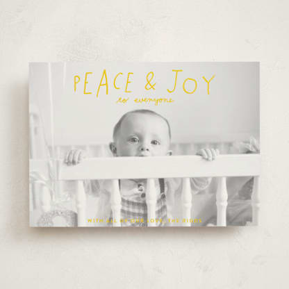 Hand Lettered Peace and Joy