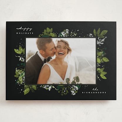 Winter Leaves and Snow