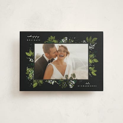 Winter Leaves and Snow